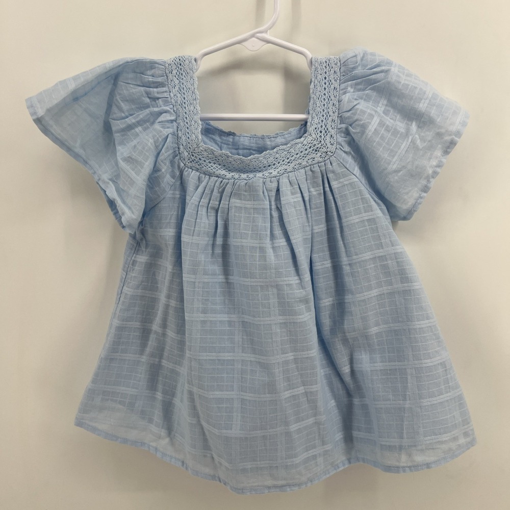 Blue Top - Cat & Jack - Size XS 4-5 T - Very Good Used Condition